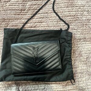 YSL wallet on chain - black
